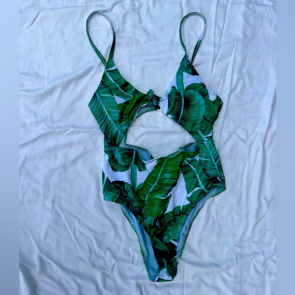 Boutique Palms One Piece Bathing Suit